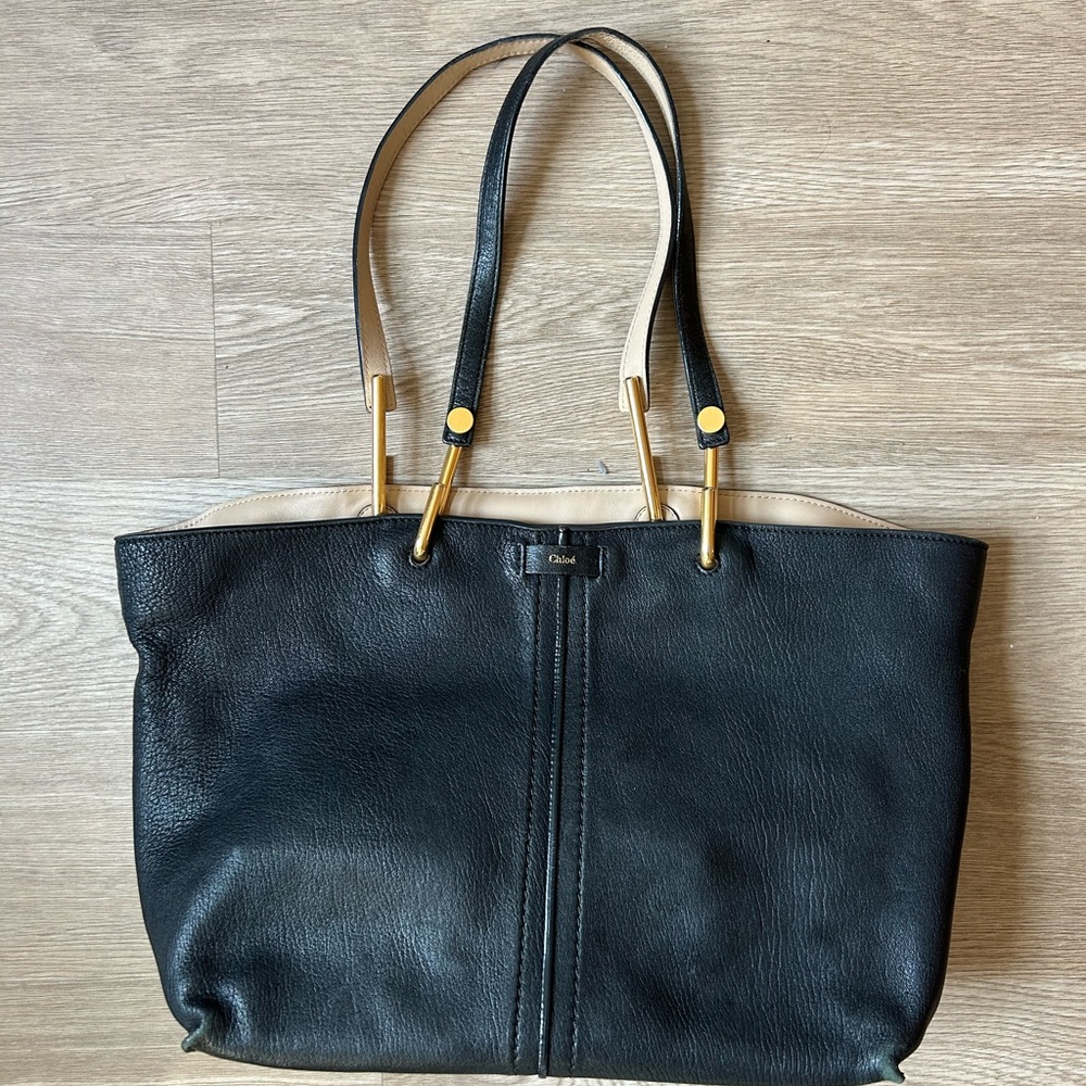 Chloe Large Keri Lambskin Tote Bag